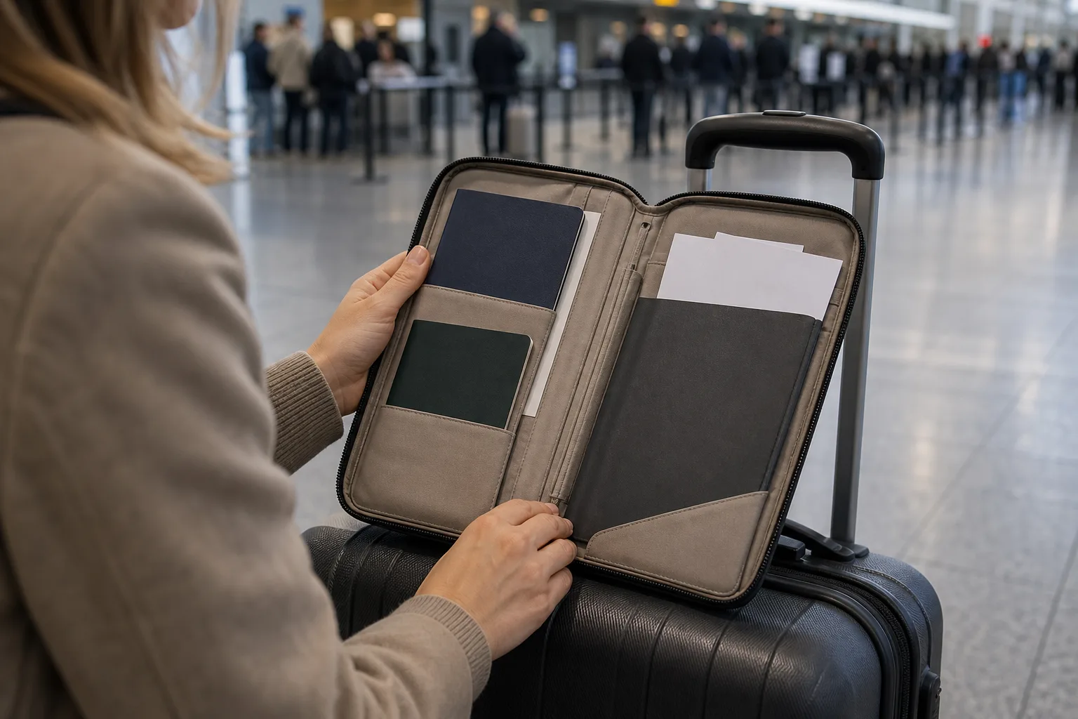 Ordningställda resedokument och handbagage inför inresa i USA